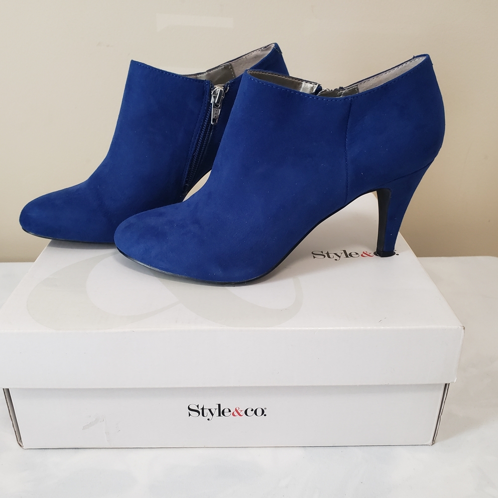 Style & Co. Women's Blue Ankle Boots